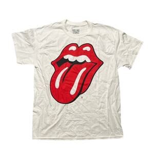 2016 The Rolling Stones Desert Trip Tour T-Shirt - White - L - Good